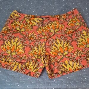 Mossimo Supply Co. Orange Floral Women's Shorts size 10